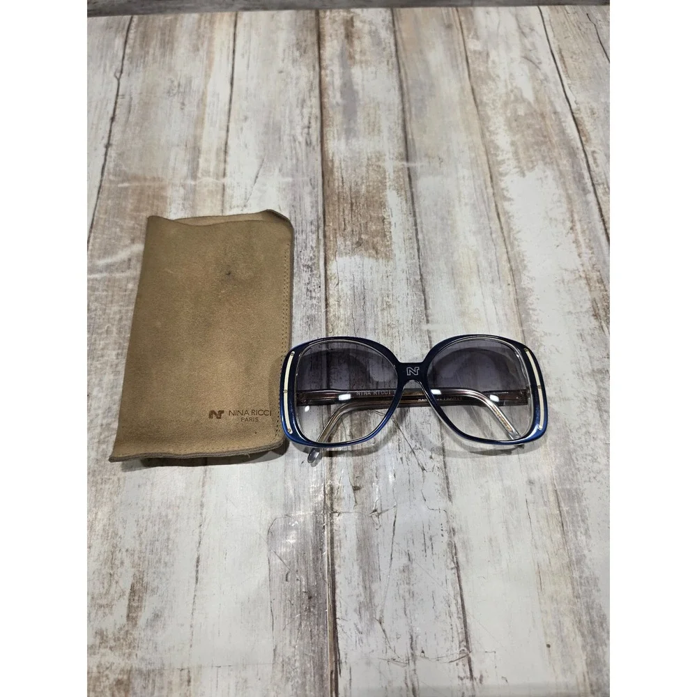 Vintage Nina Ricci Oversized Sunglasses Frames France with Pouch - READ / TLC